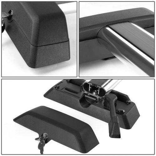  Auto Dynasty For Hummer H3 / H3T Pair of Aluminum OE Style Roof Rack Top Cross Bars w/Lock & Keys