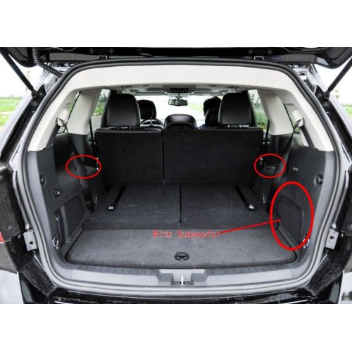  Auto Mall Custom Fit Full Covered Trunk Mats for Dodge Journey 7 Seats(Brown)