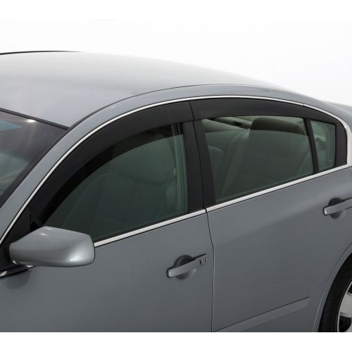  Auto Ventshade 894020 Low Profile Dark Smoke Ventvisor Side Window Deflector, 4-Piece Set for 2009-2017 Chevrolet Traverse