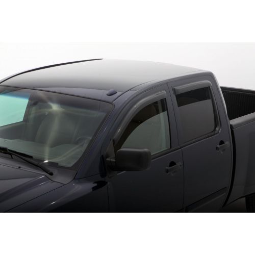  Auto Ventshade 94858 Original Ventvisor Side Window Deflector Dark Smoke, 4-Piece Set for 2004-2015 Nissan Titan Crew Cab