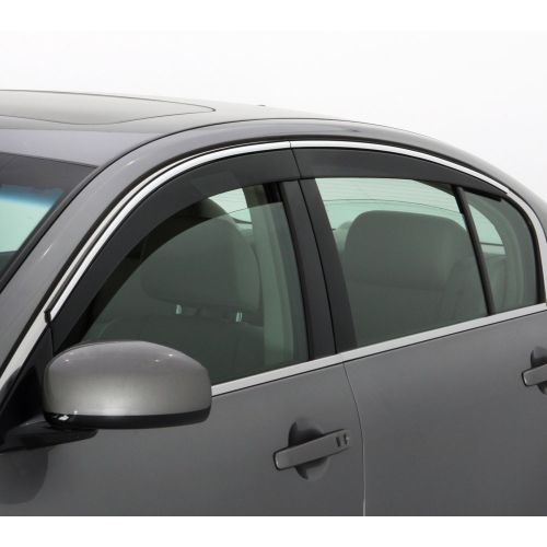  Auto Ventshade 794007 Low Profile Ventvisor Side Window Deflector with Chrome Trim, 4-Piece Set for 2008-2012 Honda Accord