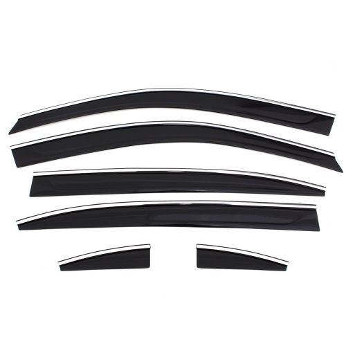  Auto Ventshade 796003 Low Profile Ventvisor Side Window Deflector with Chrome Trim, 6-Piece Set for 2010-2017 Cadillac SRX