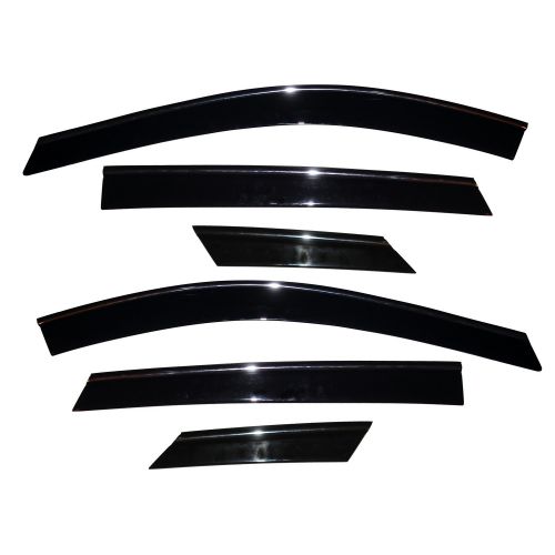  Auto Ventshade 796003 Low Profile Ventvisor Side Window Deflector with Chrome Trim, 6-Piece Set for 2010-2017 Cadillac SRX