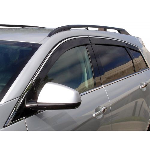  Auto Ventshade 796003 Low Profile Ventvisor Side Window Deflector with Chrome Trim, 6-Piece Set for 2010-2017 Cadillac SRX