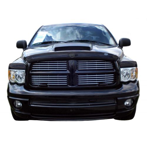  Auto Ventshade 45433 Bugflector Deluxe 3-Piece Dark Smoke Hood Shied for 2002-2005 Dodge Ram 1500, 2003-2005 Ram 2500 & 3500