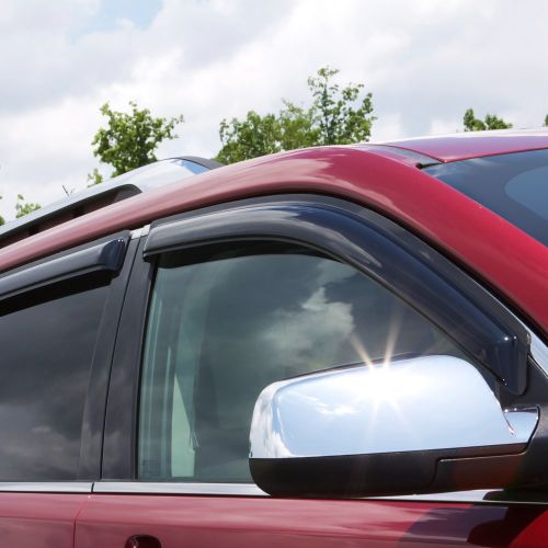  Auto Ventshade 94101 Original Ventvisor Side Window Deflector Dark Smoke, 4-Piece Set for 2009-2018 Dodge Ram 1500; 2019 Ram 1500 Classic , Fits Quad Cab