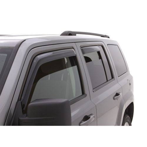  Auto Ventshade 194359 In-Channel Ventvisor Side Window Deflector, 4-Piece Set for 2007-2018 Jeep Patriot