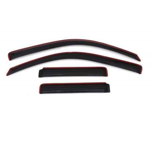  Auto Ventshade 194733 In-Channel Ventvisor Side Window Deflector, 4-Piece Set for 2002-2009 Chevrolet Trailblazer