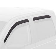 Auto Ventshade 894033 Low Profile Dark Smoke Ventvisor Side Window Deflector, 4-Piece Set for 2014-2018 Silverado & Sierra 1500, 2015-2018 Silverado & Sierra 2500HD-3500HD with Cre