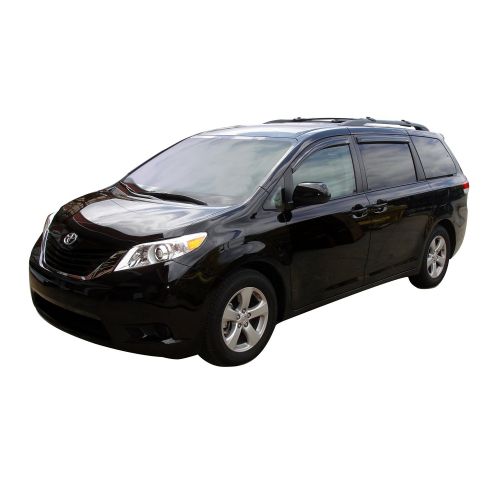  Auto Ventshade 94365 Original Ventvisor Side Window Deflector Dark Smoke, 4-Piece Set for 2011-2018 Toyota Sienna