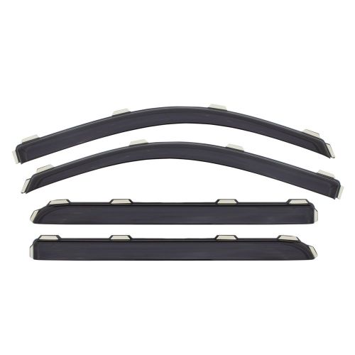  Auto Ventshade 194355 In-Channel Ventvisor Side Window Deflector, 4-Piece Set for most 2001-2006 GM Full Size Crew Cab Trucks and SUVs - Consult application guide to verify fitment