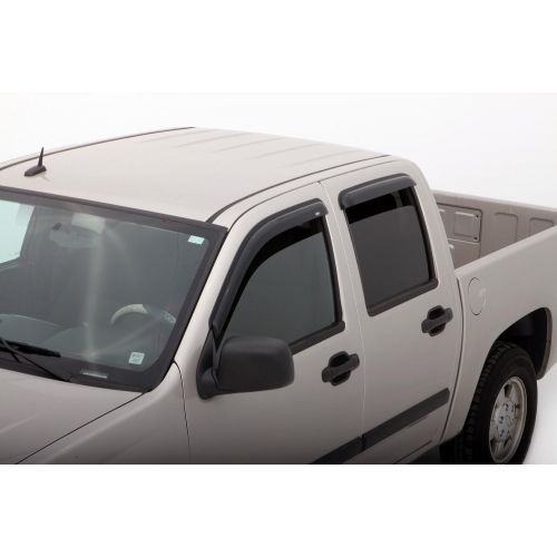  Auto Ventshade 94133 Original Ventvisor Side Window Deflector Dark Smoke, 4-Piece Set for 2004-2012 Chevrolet ColoradoGMC Canyon with Crew Cab, 2004-2010 Isuzu D-Max with Double C