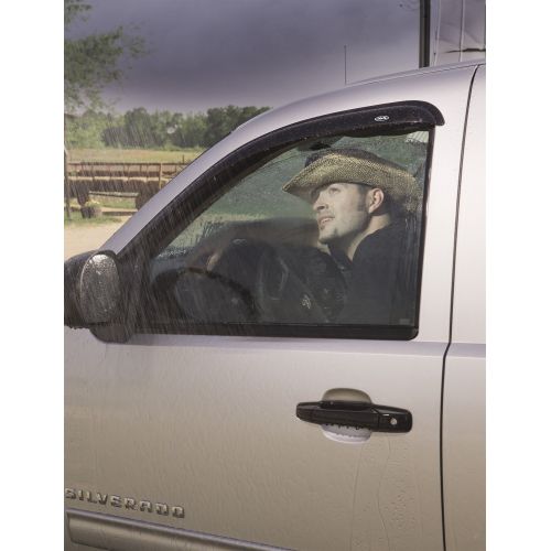  Auto Ventshade 94355 Original Ventvisor Side Window Deflector Dark Smoke, 4-Piece Set for most 2001-2006 GM Full Size Crew Cab Trucks and SUVs - Consult application guide to verify