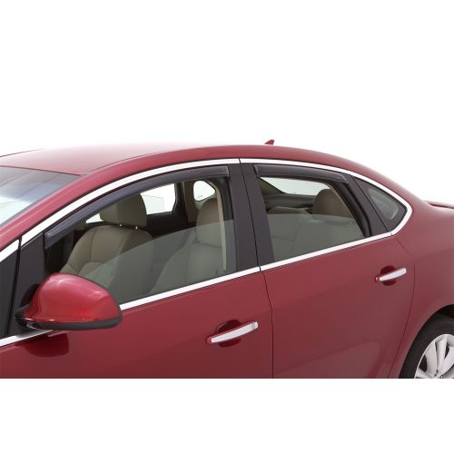  Auto Ventshade 194389 In-Channel Ventvisor Side Window Deflector, 4-Piece Set for 2012-2017 Buick Verano