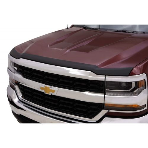  Auto Ventshade 377123 Aeroskin Matte Black Flush Mount Hood Protector for 2016-2018 Chevrolet Silverado 1500