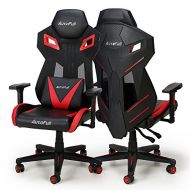 AutoFull Gaming Chair - Video Game Chairs Mesh Ergonomic High Back Racing Style Computer Chair for Adults with Lumbar Support (1 Pack)