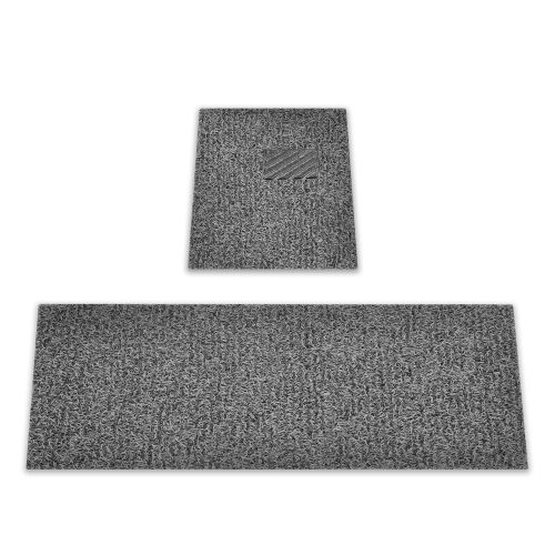  AutoTech Zone Heavy Duty Universal Coil Car Floor Mat, Trim to fit all SUV, Sedan, Coupe, Hatchback, All Weather Protection, Complete Set for 4 pieces car mat, Grey color