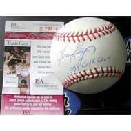 Juan Beniquez autographed baseball inscribed 1977 Gold Glove JSA Authentication (OMLB Texas Rangers Angels Red Sox)