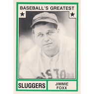 Autograph Warehouse Jimmie Foxx baseball card (Philadelphia Athletics) 1982 TCMA Greatest Sluggers #20