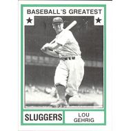 Autograph Warehouse Lou Gehrig baseball card (New York Yankees) 1982 TCMA Greatest Sluggers #19