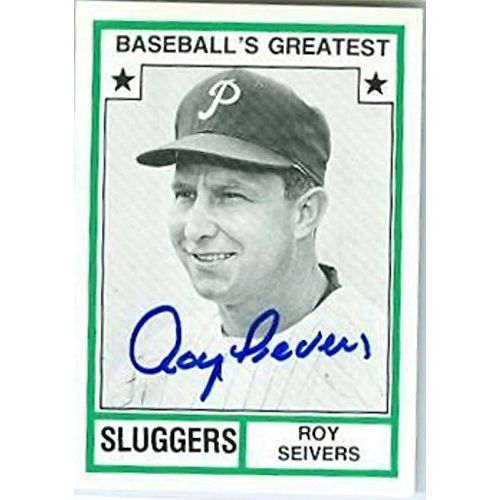  Autograph Warehouse 291628 1982 Tcma Roy Sievers Autographed No.41 Sluggers Baseball Card - Philadelphia Phillies