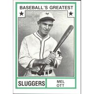 Autograph Warehouse Mel Ott baseball card (New York Giants) 1982 TCMA Greatest Sluggers #32