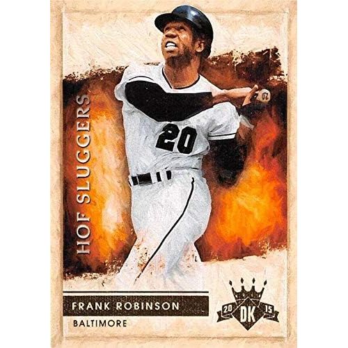  Autograph Warehouse Frank Robinson baseball card 2015 Diamond Kings #2 HOF Sluggers Insert Edition (Baltimore Orioles)