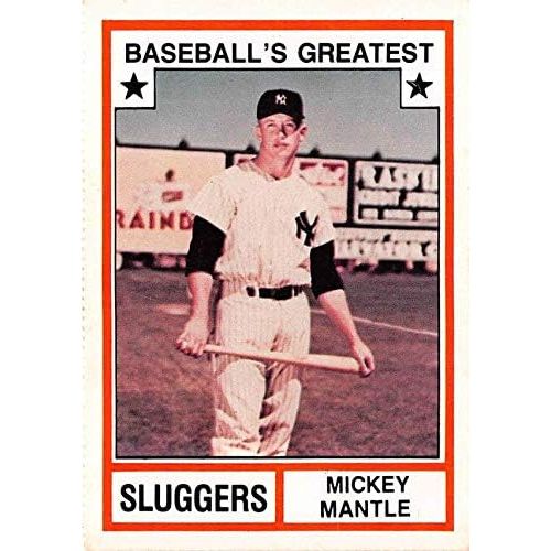  Autograph Warehouse Mickey Mantle baseball card (New York Yankees) 1982 TCMA Sluggers #3 Perforated Edges