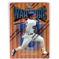 Autograph Warehouse Sammy Sosa baseball card (Chicago Cubs Slugger) 1997 Topps Finest Chrome #20 Warriors