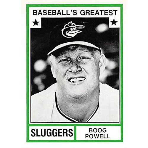  Autograph Warehouse Boog Powell Baseball Card (Baltimore Orioles) 1982 TCMA Greatest Sluggers #42
