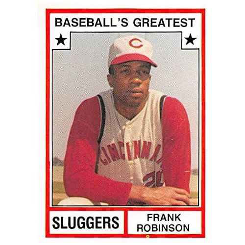  Autograph Warehouse Frank Robinson Baseball Card (Cincinnati Reds) 1982 TCMA Greatest Sluggers #12