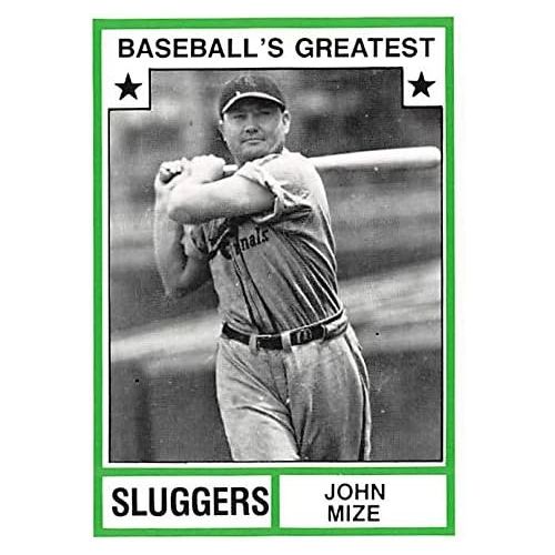  Autograph Warehouse John Mize Baseball Card (New York Giants) 1982 TCMA Greatest Sluggers #25