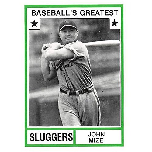  Autograph Warehouse John Mize Baseball Card (New York Giants) 1982 TCMA Greatest Sluggers #25