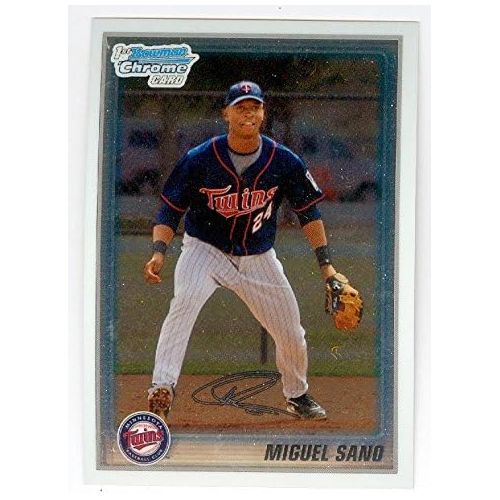  Autograph Warehouse Miguel Sano baseball card (Minnesota Twins Slugger) 2011 Topps Bowman Chrome #BCP205 Rookie