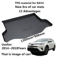 Autohelena AUNAZZ/Car Mat For Toyota RAV4 2014-2018 Years Rubber Rear Trunk Cargo Liner Trunk Tray Floor Mat Cover 1 PCS