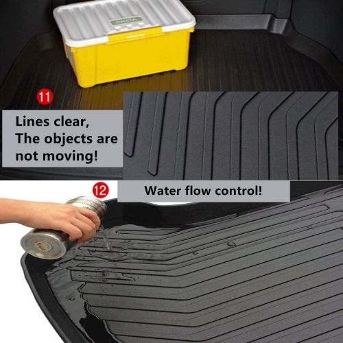  Autohelena AUNAZZ/Car Mat For Toyota RAV4 2014-2018 Years Rubber Rear Trunk Cargo Liner Trunk Tray Floor Mat Cover 1 PCS