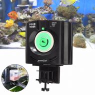 Automatic Fish Feeder Aquarium Automatic Food Feeders Daily 6 Times Pet Feeding Dispenser on Schedule with Time Dials/Bracket Manual Start Time for Everyday and Holiday