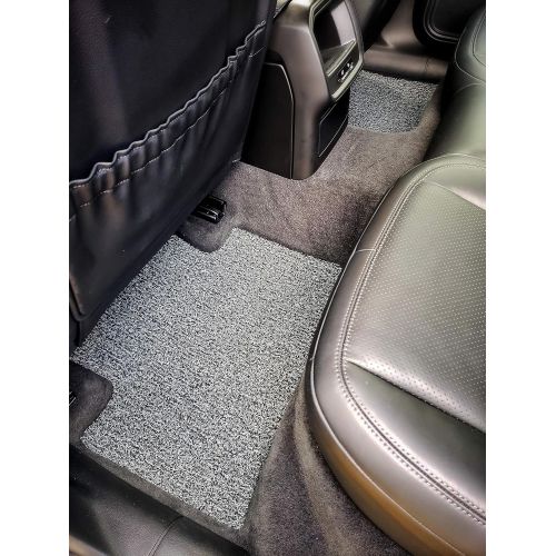  Autotech AutoTech Zone Custom Fit Heavy Duty Custom Fit Car Floor Mat for 2014-2018 Mitsubishi Mirage, All Weather Protector 4 Piece Set (Grey and Black)
