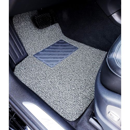  Autotech AutoTech Zone Custom Fit Heavy Duty Custom Fit Car Floor Mat for 2014-2018 Mitsubishi Mirage, All Weather Protector 4 Piece Set (Grey and Black)