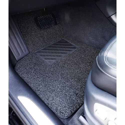  Autotech Zone Custom Fit Heavy Duty Custom Fit Car Floor Mat Compatible with 2012-2018 Toyota Yaris Hatchback, All Weather Protector 4 Pieces Set (Black)