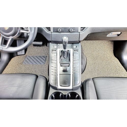 Autotech Zone Custom Fit Heavy Duty Custom Fit Car Floor Mat for 2014-2018 Kia Forte Sedan and Koup and Hatchback, All Weather Protector 4 Piece Set (Beige and Brown)
