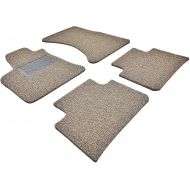 Autotech Zone AutoTech Zone Heavy Duty Custom Fit Car Floor Mat for 2006-2018 Nissan Frontier Crew Cab Pickup Truck (Does NOT fit King Cab), All Weather Protector 4 Piece Set (Beige and Brown)
