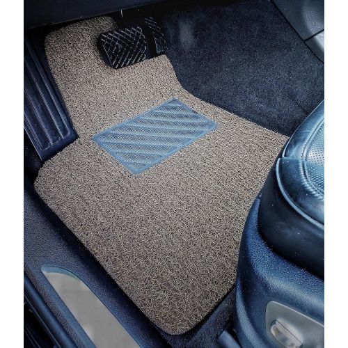  Autotech Zone AutoTech Zone Heavy Duty Custom Fit Car Floor Mat for 2006-2018 Nissan Frontier Crew Cab Pickup Truck (Does NOT fit King Cab), All Weather Protector 4 Piece Set (Beige and Brown)