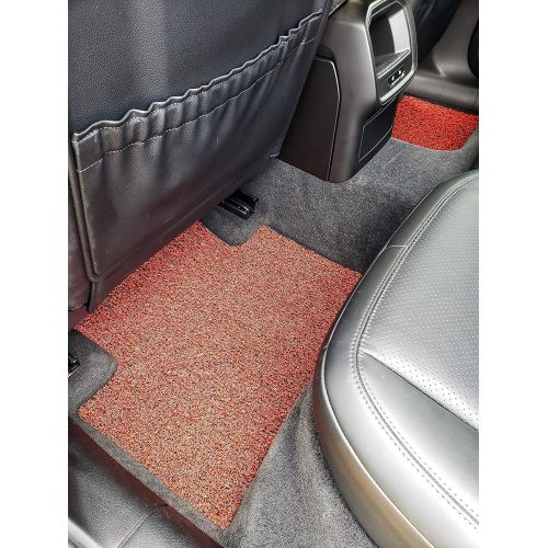  Autotech Zone Custom Fit Heavy Duty Custom Fit Car Floor Mat for 2012-2017 Hyundai Accent Sedan, All Weather Protector 4 Pieces Set Floor mats (Red and Black)