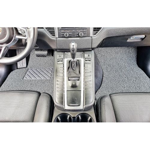  Autotech Zone Custom Fit Heavy Duty Custom Fit Car Floor Mat for 2009-2013 Toyota Corolla Sedan, All Weather Protector 4 Pieces Set (Grey and Black)