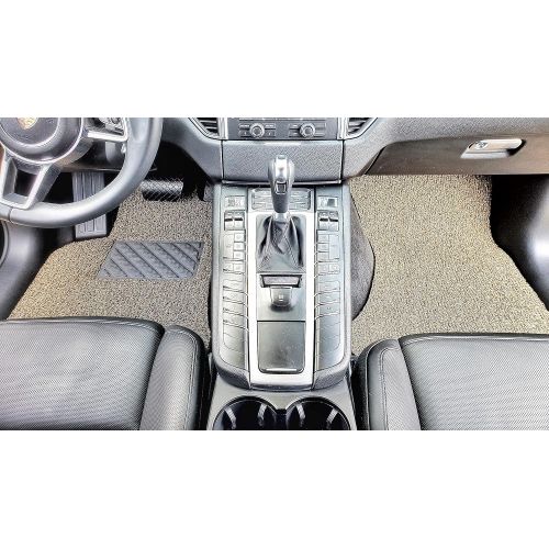  Autotech Zone Heavy Duty Custom Fit Car Floor Mat for 2017-2019 Cadillac XT5 SUV, All Weather Protector 4 Pieces Set (Beige and Brown)