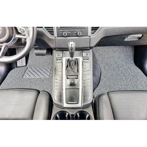  Autotech Zone Custom Fit Heavy Duty Custom Fit Car Floor Mat for 2009-2016 Audi A4 Sedan, All Weather Protector 4 Piece Set (Grey and Black)