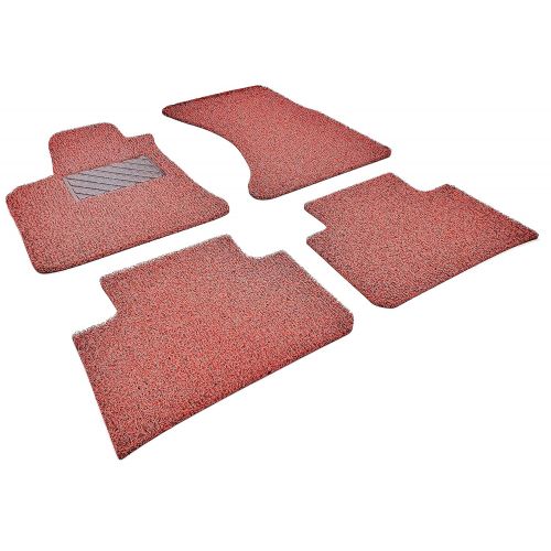  Autotech Zone AutoTech Zone Custom Fit Heavy Duty Custom Fit Car Floor Mat for 2017-2018 Tesla Model 3, All Weather Protector 4 piece set (Red and Black)