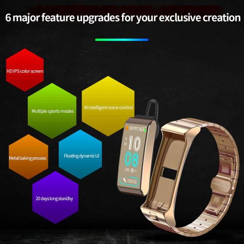  AutumnFall_1214 AutumnFall Fitness Tracker Blood Pressure Heart Rate Monitor Smart Watch Sports Bracelet...