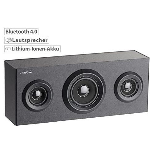  [아마존베스트]-Service-Informationen auvisio Shelf speaker: 2.1 shelf wooden speaker with Bluetooth, subwoofer and battery, 12 watts (Bluetooth speaker)